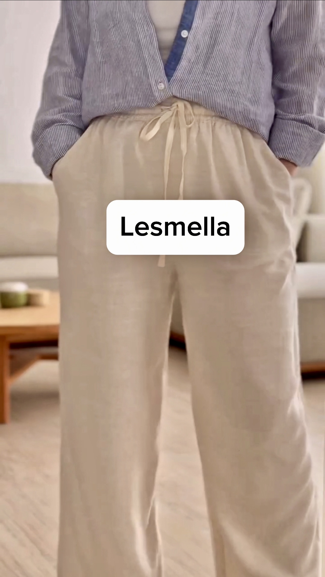 Pantalon Capri 100% Lin - الصورة 10