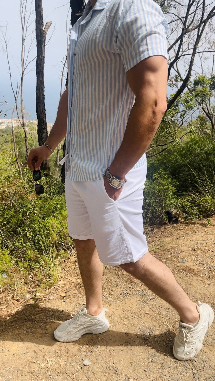 ensemble chemise short Armani en lin - الصورة 10