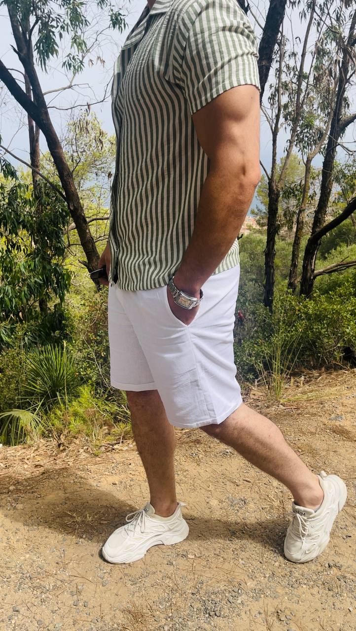 ensemble chemise short Armani en lin - الصورة 11