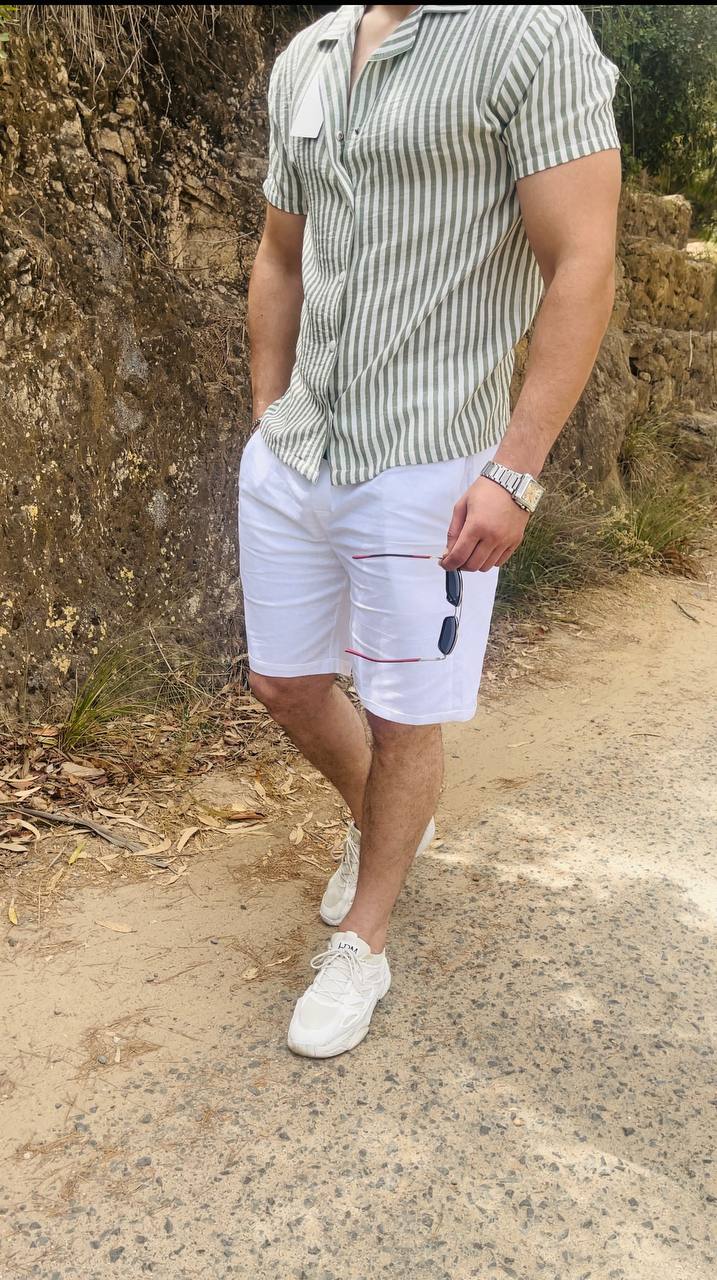 ensemble chemise short Armani en lin